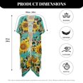thumbnail image 6 of HELLHERO Butterfly and Sunflower Pattern Bathing Suit Cover Up High Quality Fabrics Stylish Free Size Bikini Cover Up for Women, 6 of 6