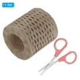 thumbnail image 3 of Unique Bargains Raffia Ribbon, Natural Raffia String with Scissor, Light Brown, 218 Yards, 3 of 7