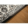 thumbnail image 3 of LBaiet 5' x 7' Black and Beige Traditional Power Loomed Rectangular Area Throw Rug, 3 of 7