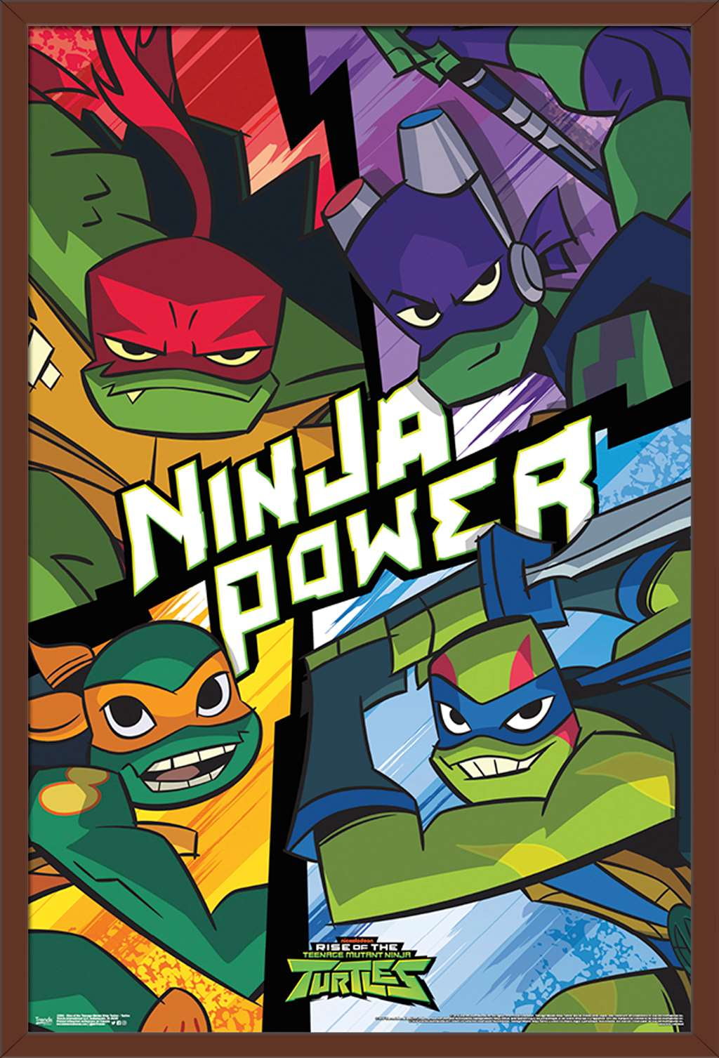 Nickelodeon Rise of The Teenage Mutant Ninja Turtles Turtles Poster