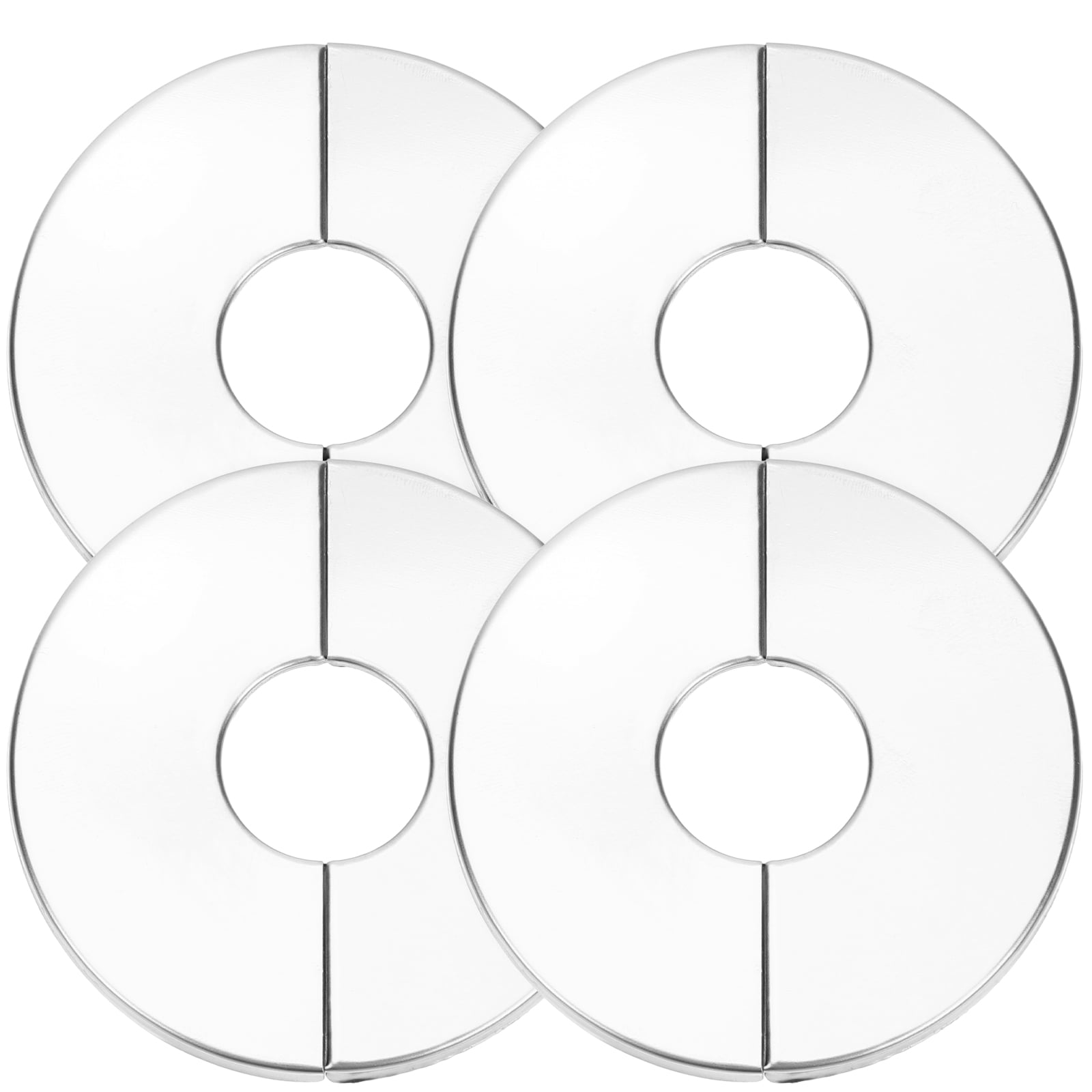 4pcs Wall Split Flanges Plumbing Flange Covers Round Shaped Escutcheon