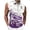 Purple, variant on Men Gradient Polo Shirt Slim Fit Sleeveless Golf Shirt Performance Casual T-Shirts Yellow M