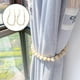 thumbnail image 4 of Sujetadores de cortina con cuentas de madera, clips para sujetar cortinas, correas de sujeción con hebillas de cuentas para el hogar Madera natural, 4 of 9