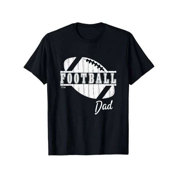 Retro Football Dad Men's Graphic T-Shirt Funny Sports Game Day Apparel Vintage Athletic Tee
