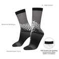 thumbnail image 4 of Vsdgher Monochrome Leopard Horse Crew Socks for Men & Women, Breathable Casual Athletic Ankle Socks, 4 of 6