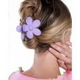 thumbnail image 3 of Gimme Beauty Daisy Flower Claw Clip for Medium Hair, Purple Cream, 2 Count, 3 of 4