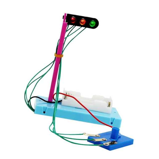 Juguetes de Bricolaje Baoblaze Experimento Científico Suministros de Aprendizaje DIY ensamblar semáforo de juguete