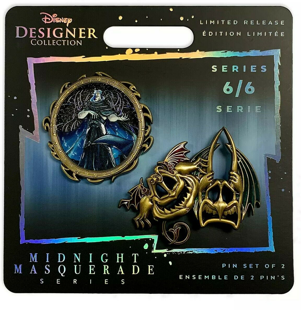 Disney HADES Midnight Masquerade Designer Collection Pin Set Series 6/6 Limited 