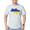 thumbnail image 1 of CafePress - Ukraine Flag And Map Fitted T Shirt - Fitted T-Shirt, Vintage Fit Soft Cotton Tee, 1 of 1