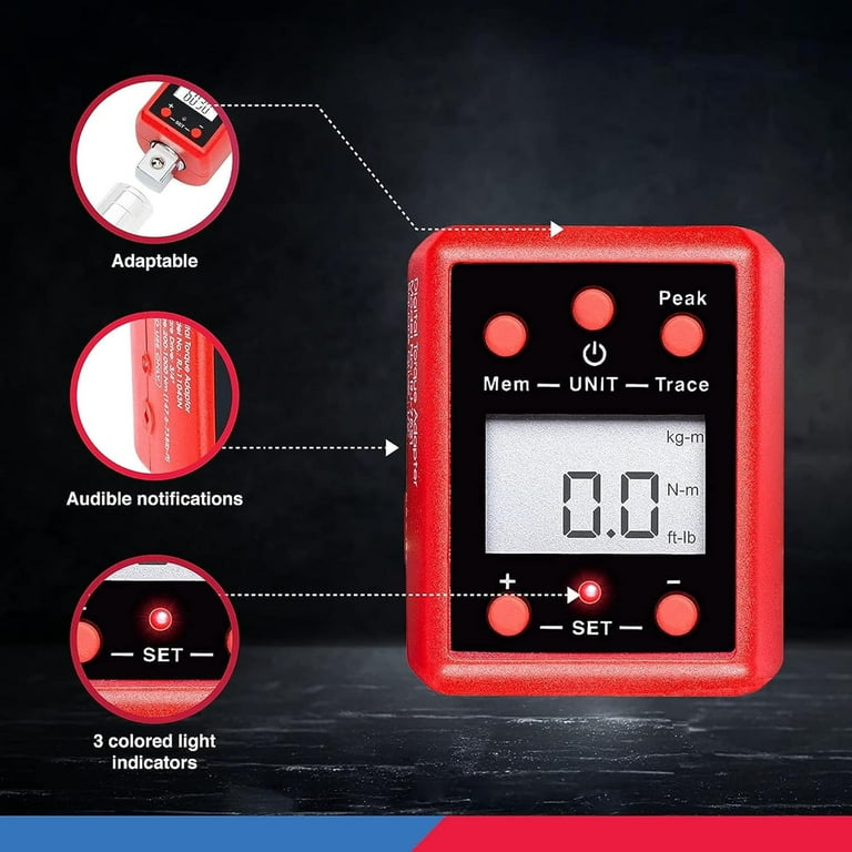 Neiko 20743A 3/4”-Inch Digital Torque Adapter, 150-750 ft-lb