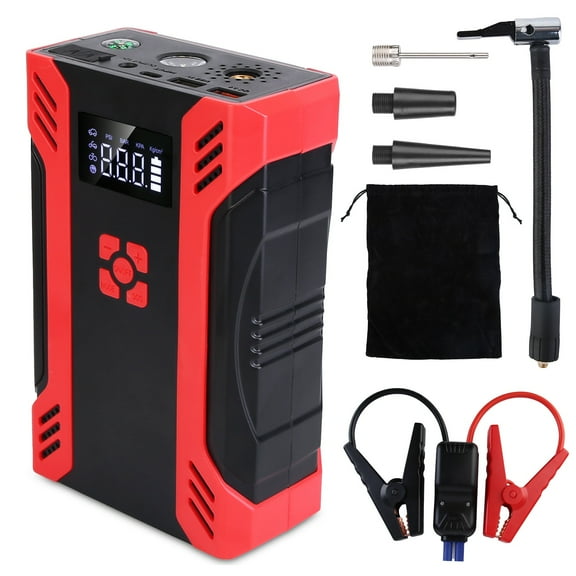 Car Jump Starter with Air Compressor Car Battery Jump Starter Booster 150PSI 2000A Peak 14.8V 37000mAh Battery for Up to 6.5L Gas and 4L Diesel Engine