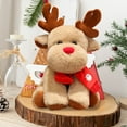thumbnail image 5 of Fufafayo under $5 Reindeer Stuffed Plush Toy, 11.81 In Christmas Elk Stuffed Animal Toys Animal Stuffed Plush Dolls Gift for Christmas Party Birthday, 5 of 6