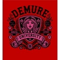 thumbnail image 5 of Demure University Adult Red Crew Neck Short Sleeve Tee-Medium, 5 of 5