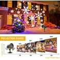 thumbnail image 3 of Christmas Projector Lights Outdoor, Morttic Upgraded Rotating Snowflake Projector with Remote Timer IP65 Waterproof LED Christmas Snowfall Projection Lamp for Xmas Holiday House Decoration, 16.4ft, 3 of 8