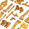 thumbnail image 1 of Baohd RCGOFOLLOW 20 Pcs Alliage d'Aluminium Durable Kit de Pièces Métalliques pour 1/16 Rc Kit de Pièces Métalliques FMS 16101 16102 Doré, 1 of 6