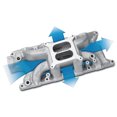 thumbnail image 2 of Edelbrock Collecteur d'Admission 7521 Tr/min Espace d'Air; Gamme 1500-6500 Tr/min; Double Plan; Carburateur à 4 Barils à Alésage Carré; Aluminium; Naturel, 2 of 2