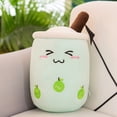 thumbnail image 3 of Peluche Boba Kawaii para decoración de habitación, juguete de peluche con forma de té de burbujas, helado relleno, comida, té con leche, cojín suave para abrazar, regalo de cumpleaños para niños, 3 of 5