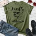 thumbnail image 2 of Doodle Mom T-shirt, Unisex Women's Shirt, Golden Doodle Owner, Best Dog Mom Gift, Heather Military Green, X-Large, 2 of 6