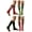 Style 2, variant on 6 Pairs Christmas Holiday Knee High Socks,Assorted Colors & Designs Womens Size: 9-11