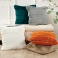 thumbnail image 4 of Home Soft Things Sculpted Stripe Faux Fur Pillow Covers, 1 piece, 20"x20", Teal, 4 of 9