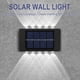 thumbnail image 4 of Hogar y jardín, Exterior y jardín, Jardinería, Regalo de jardín, 2 lámparas solares de pared que brillan hacia arriba y hacia abajo para jardín exterior, Lámpara solar, 4 of 5
