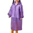 thumbnail image 3 of Apeya Kids Raincoat Waterproof Lightweight Hooded Rain Jacket For Boys And Girls Reusable Poncho Outdoor Travel Camping Weather Gear Essential, 3 of 6