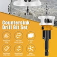 thumbnail image 3 of FUYGRCJ Limit Countersink Drill Bit Set, Aluminum Alloy Wood Countersink Drill Bits, Quick Change Wood Hole Countersink Drill with Hex Wrench for Wood Fiberboard, 3 of 10
