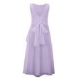 thumbnail image 5 of CAIXIA Girls Summer Dresses Size 10-12Elegant Sleeveless Round Neck Party Dress for Girls for Formal Weddings and Special Performances,Light Purple,100, 5 of 8