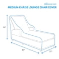 thumbnail image 4 of Patio Medium Outdoor Chaise Lounge Cover - Outdoor Patio Chaise Lounge Washable - Heavy Duty Furniture 80 Inch Chaise Cover, 4 of 4