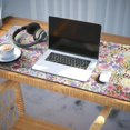 thumbnail image 3 of Long Mouse Pads for Desk,Pioneer Flower Floral Print Pattern Desk Mats on Top Of Desks, Desk Mouse Pad Extra Large with 3mm Non-Slip Base and Stitched Edge for Gaming,Office,Work,Home 35.4"x15.7", 3 of 6