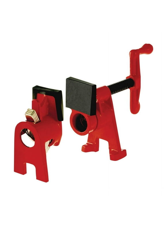 Bessey H-Style Pipe Clamp Fixture Set for 1/2" Black Pipe, 1pk