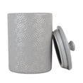 thumbnail image 3 of 10 Strawberry Street Diamond Embossed 3 Piece Ceramic Canister Set, Gray, 3 of 4