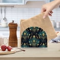 thumbnail image 2 of Yayeee Napkin Holder for Table Kitchen Paper Tissue Organization, Gold Peacock Pattern, 2 of 8