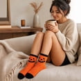 thumbnail image 6 of Voska Womens Halloween Fuzzy Socks Soft Cozy Slipper Fluffy Winter Warm Fleece Socks for Women Plush Sleeping I One Size, 6 of 6