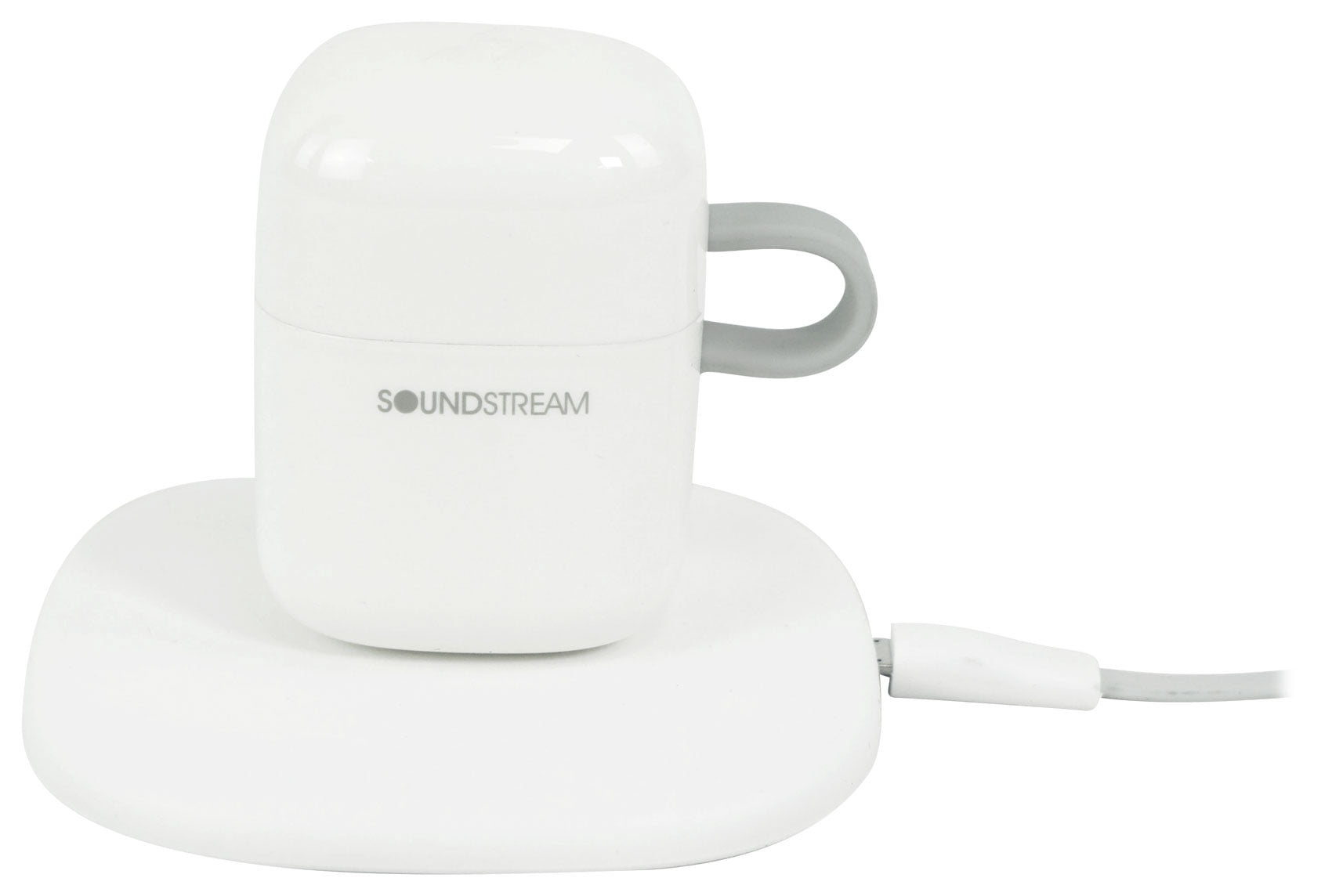 Soundstream HEQC-WT H2GO IPX6 Wireless Headphones EarBuds+Wireless Charging Pad