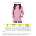 thumbnail image 4 of Sudadera con cremallera y cordón para mujer, chaqueta con cuello levantado y manga larga, prendas de vestir con bolsillo para el trabajo, rosa, L, 4 of 4