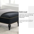 thumbnail image 5 of 58" Velvet Chaise Lounge,Button Tufted Right Arm Facing Lounge Chair with Nailhead Trim & Solid Wood Legs for Living Room or Office, Sleeper Lounge Sofa (Black)（New style of WF284880AAB）, 5 of 11