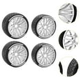 thumbnail image 6 of guohui 4 Pieces 1/7 RC Car Tires on Road Tire Tyre for RC Hobby Car Crawler Vehicle White, 6 of 9