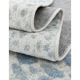 thumbnail image 4 of Unique Loom Kamala Washable Collection Area Rug - Animal print (2'  x 3' 1" Rectangle Ivory Blue/Gray), 4 of 4