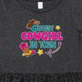 thumbnail image 4 of Inktastic Cutest Cowgirl in Town with Cowgirl Hat and Boots Girls Toddler Dress, 4 of 5