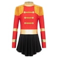 thumbnail image 4 of zdhoor Girls Ringmaster Dress-up Tassel Shoulder Cutout Back Leotard Tutu Dance Dress Red 10, 4 of 7