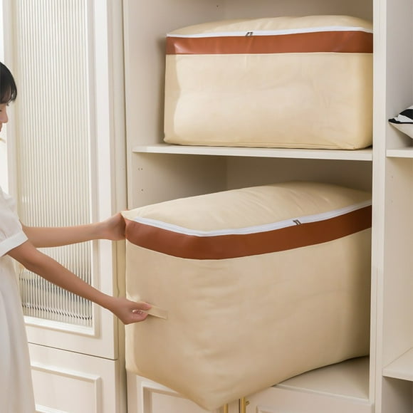 Heavy Duty Storage With Reinforced Handles Extra Large Storage Bags For Clothes Tote Bag Thickened Double Zipper For Space Saving Travel