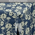thumbnail image 4 of Floral Dog Crate Cover, Classic Victorian Style Art Motifs with Curved Leaves and Blooms, Easy to Use Pet Kennel Cover Small Dogs Puppies Kittens, 7 Sizes, Eggshell and Night Blue, by Ambesonne, 4 of 6