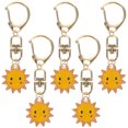 thumbnail image 1 of GAXIRE 5 llaveros de aleación con colgantes de sol: llaveros versátiles y adornos artesanales, accesorios funcionales para decorar bolsos y llaveros., 1 of 7