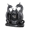 thumbnail image 4 of Twin Evil Dragons Antiqued Mantel Clock Table Desk, 4 of 4