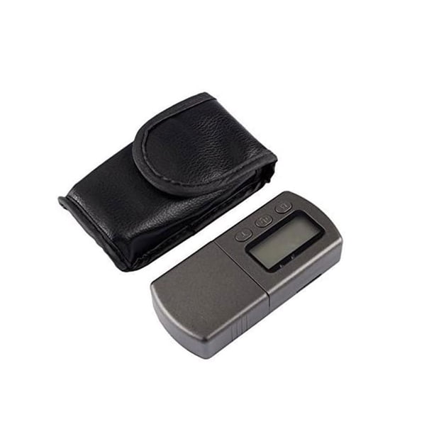 Sidaley Tocadiscos profesional Stylus Force Scale Gauge Stylus Gauge Force Medidor de presión con calibración Peso Cuero protector para Cables de audio/vídeo