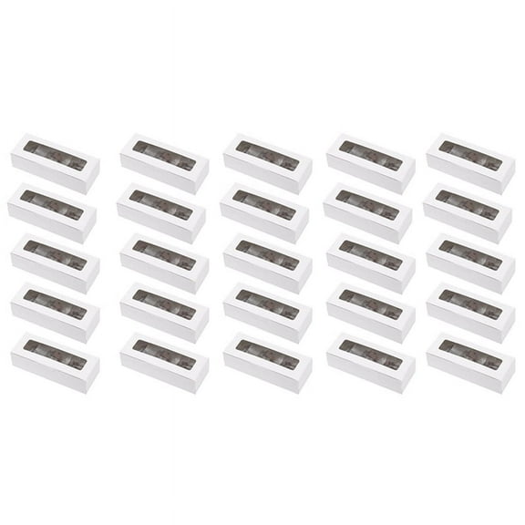 25 Pieces Macaron Boxes with Clear Display Window Macarons Container or Packaging Bk9481