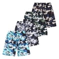 thumbnail image 2 of Fdqin Boys Shorts 4 Pcs Camouflage Athletic Basketball Short Elastic Waist Workout Casual Beach Jogger Short Activewear Camouflage 9-10 Years, 2 of 7