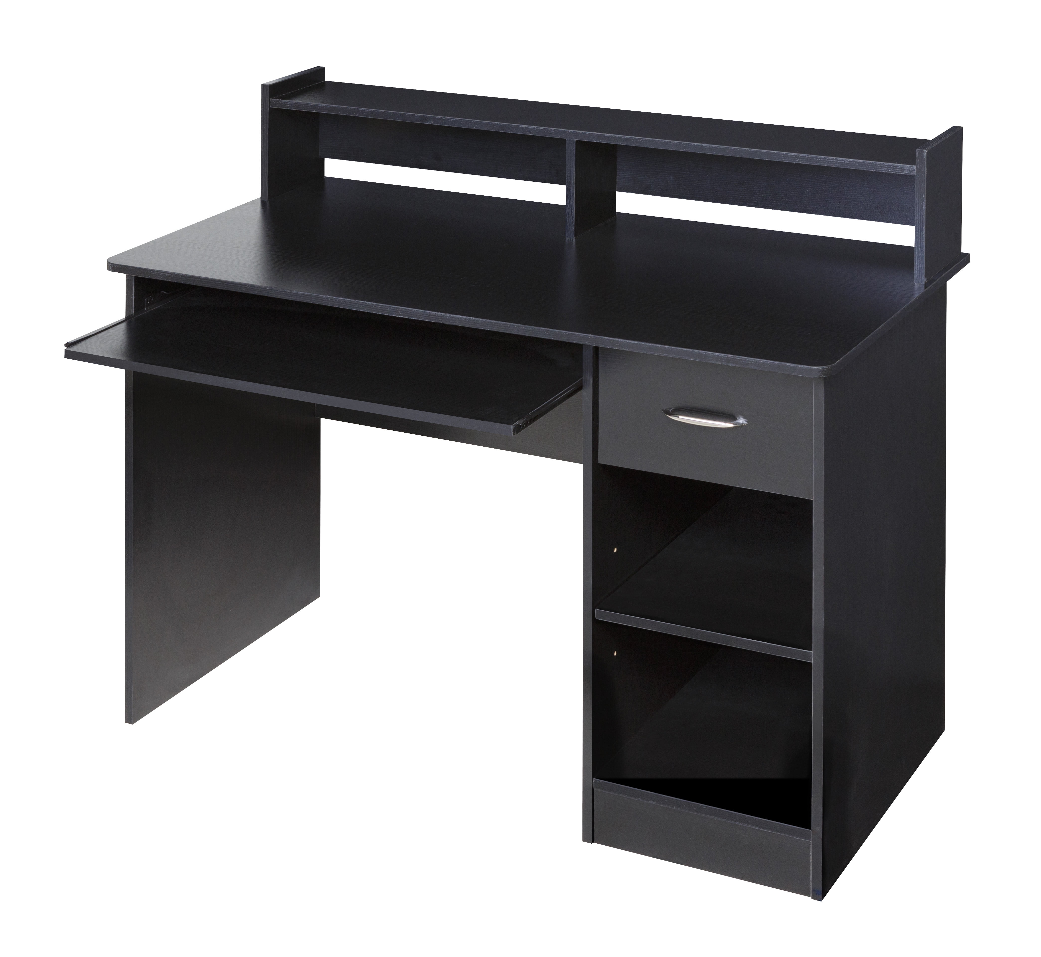 Onespace 50 Ld0105 Essential Computer Desk Hutch With Pull Out Keyboard Multiple Finishes