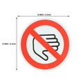 thumbnail image 2 of Miangastore Do Not Touch Warning Sign White PVC 15Pcs For Factories Warehouses And Offices, 2 of 9